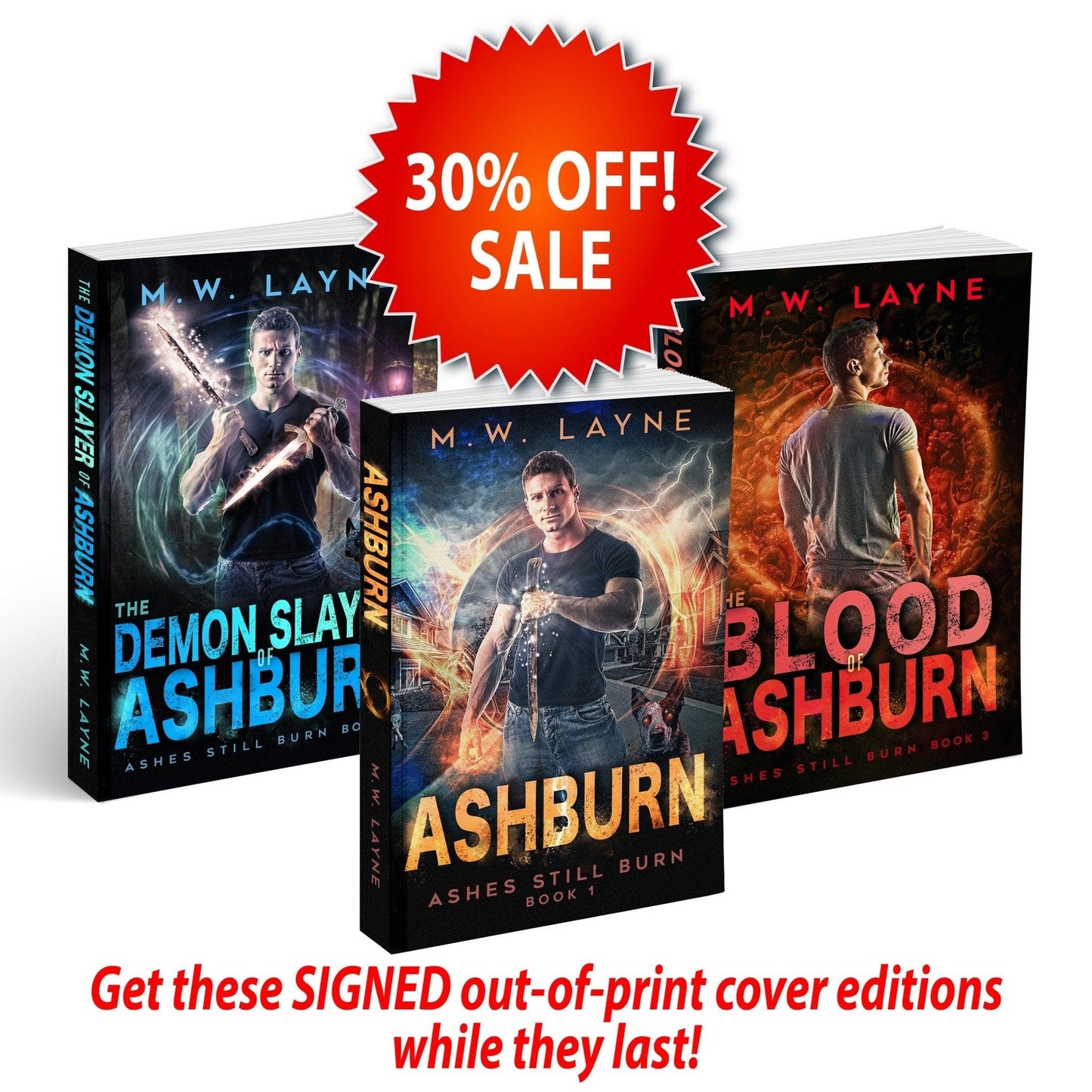 Ashes Still Burn Signed Paperbacks Bundle - Writer Layne Publishing